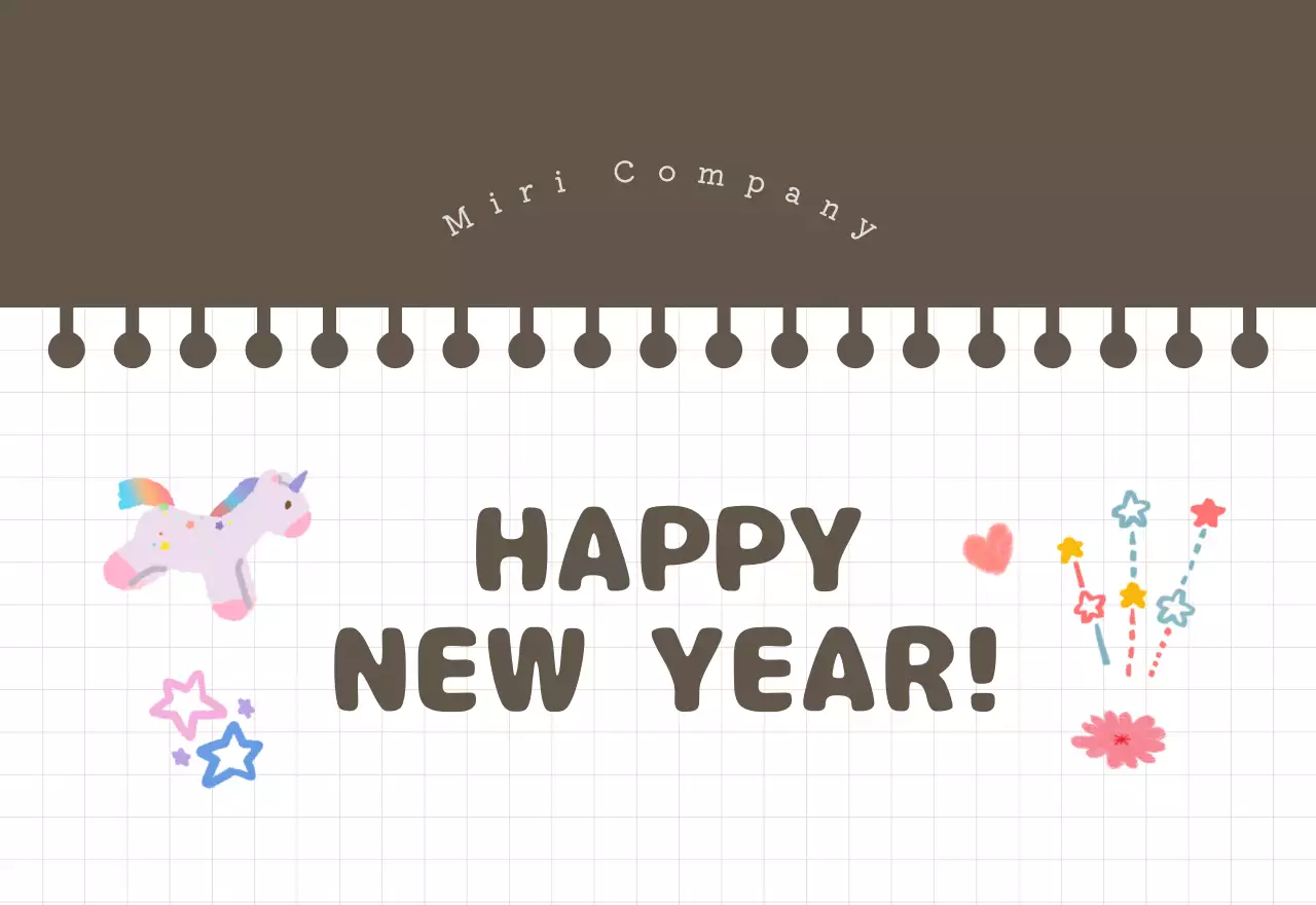 カラフルでかわいいイラストカレンダー