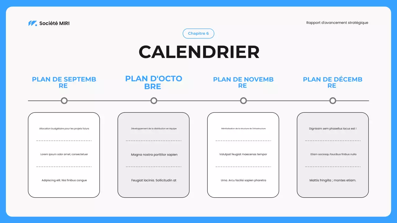 blue modern business report