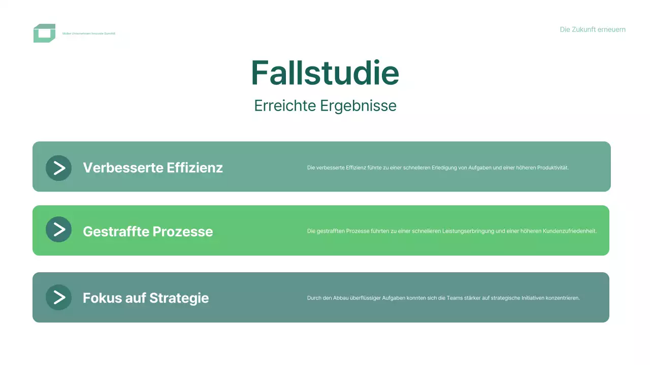 grünes modernes Konferenzdesign