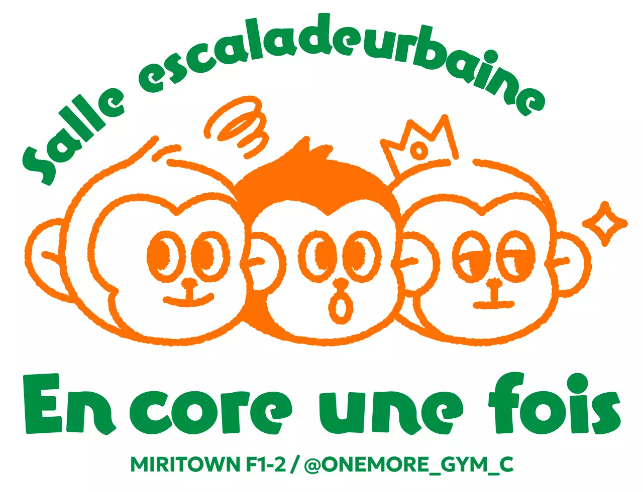 Logo d'entraînement avec illustration de singe