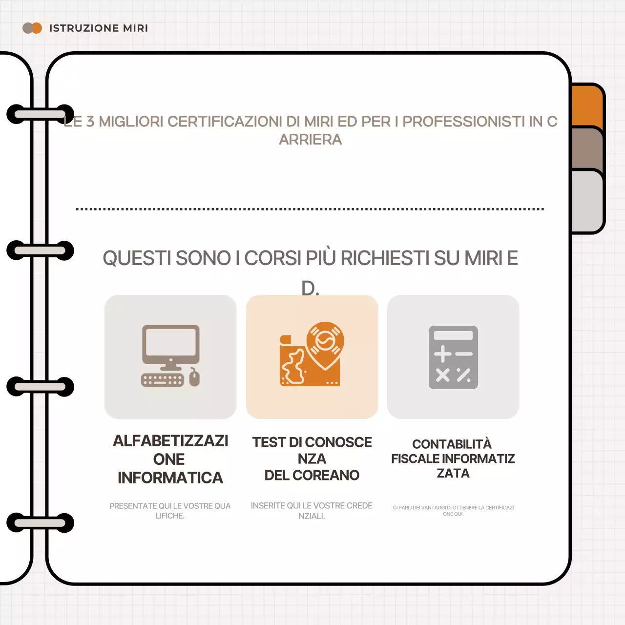 Orange Risorse per la formazione dei lavoratori semplici