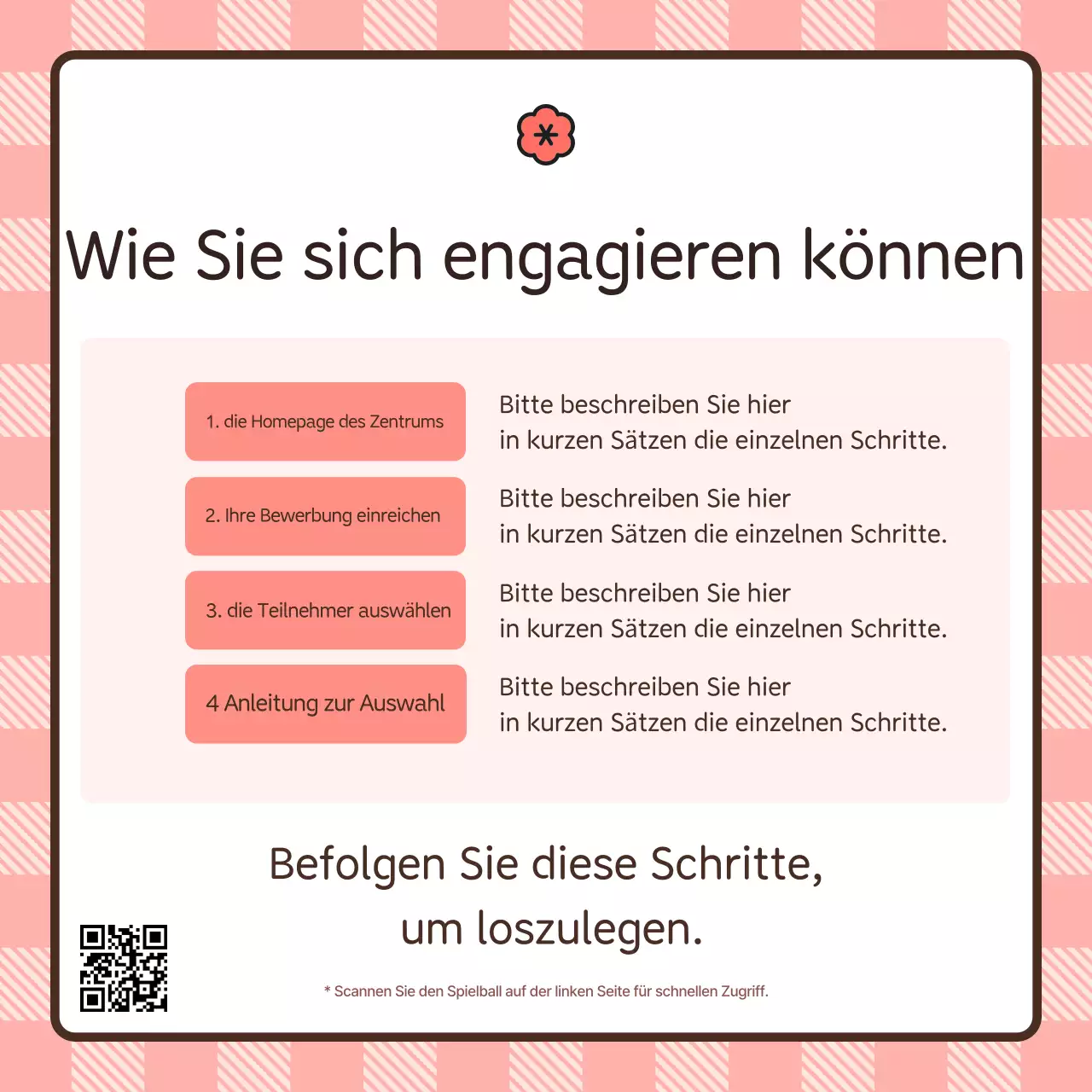Pink Cuddly Freiwilligenanwerbung