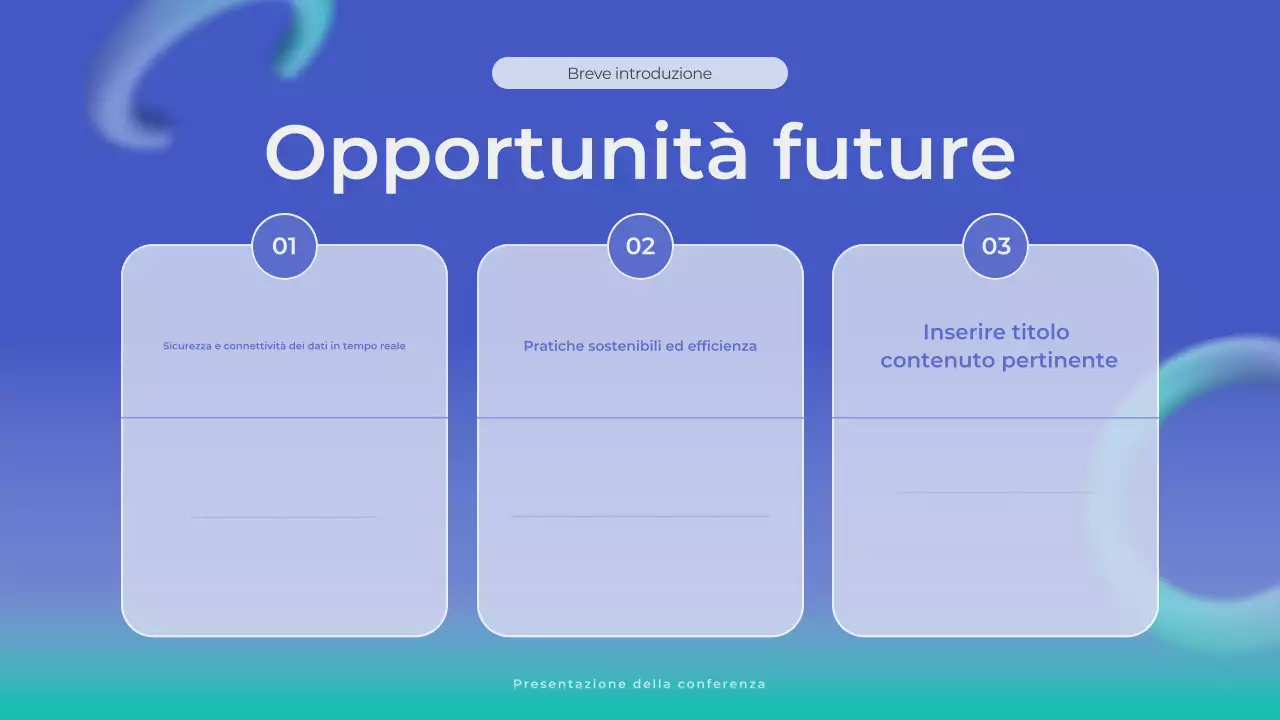 annuncio commerciale blu moderno