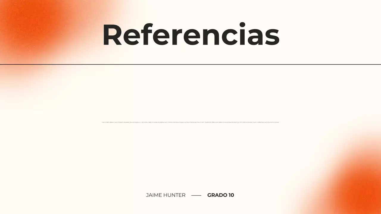 negro y naranja presentación del curso de biografía moderna