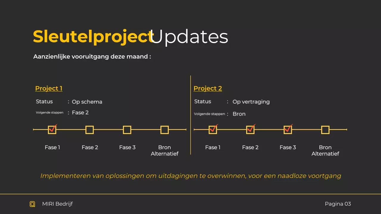 Zwart modern zakenrapport