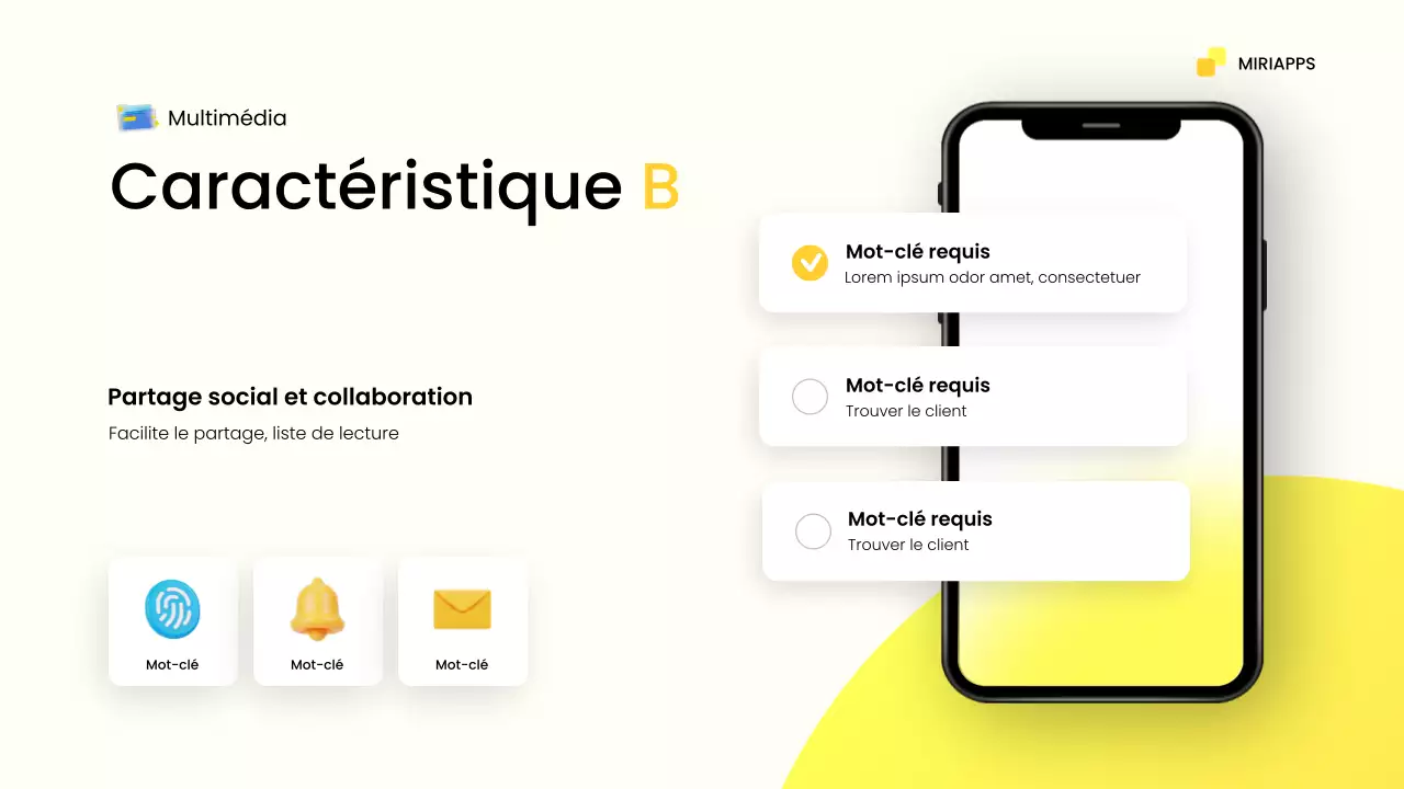promotion mobile moderne jaune