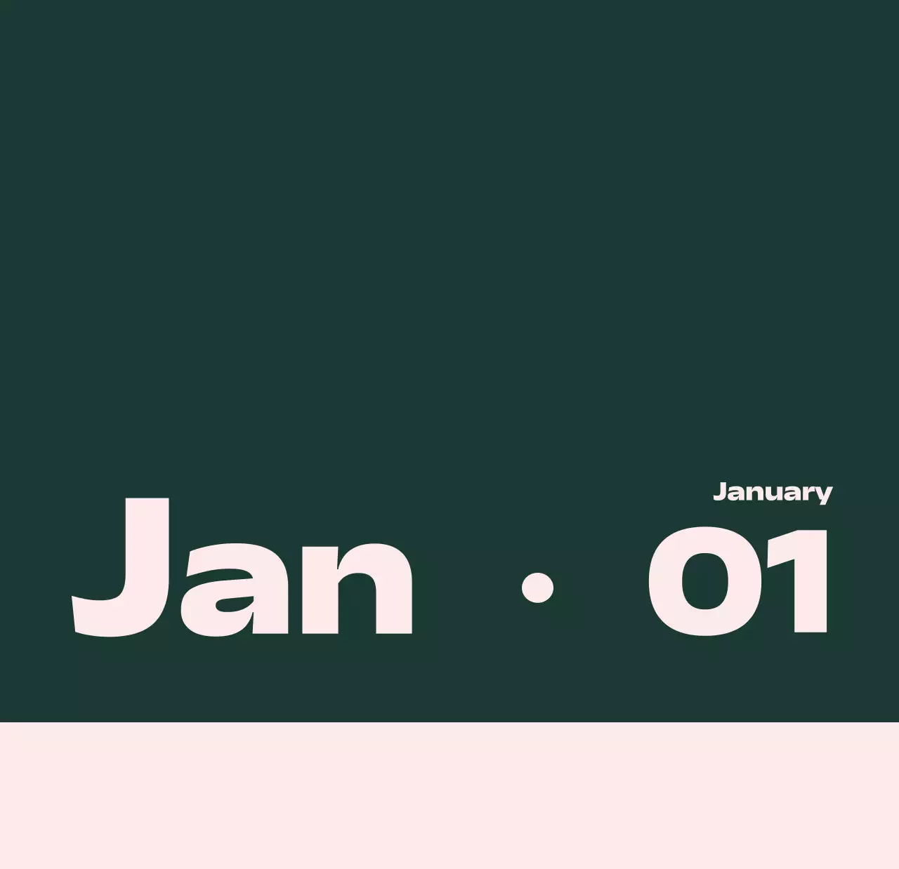 黒と白のモダンな2025年カレンダー