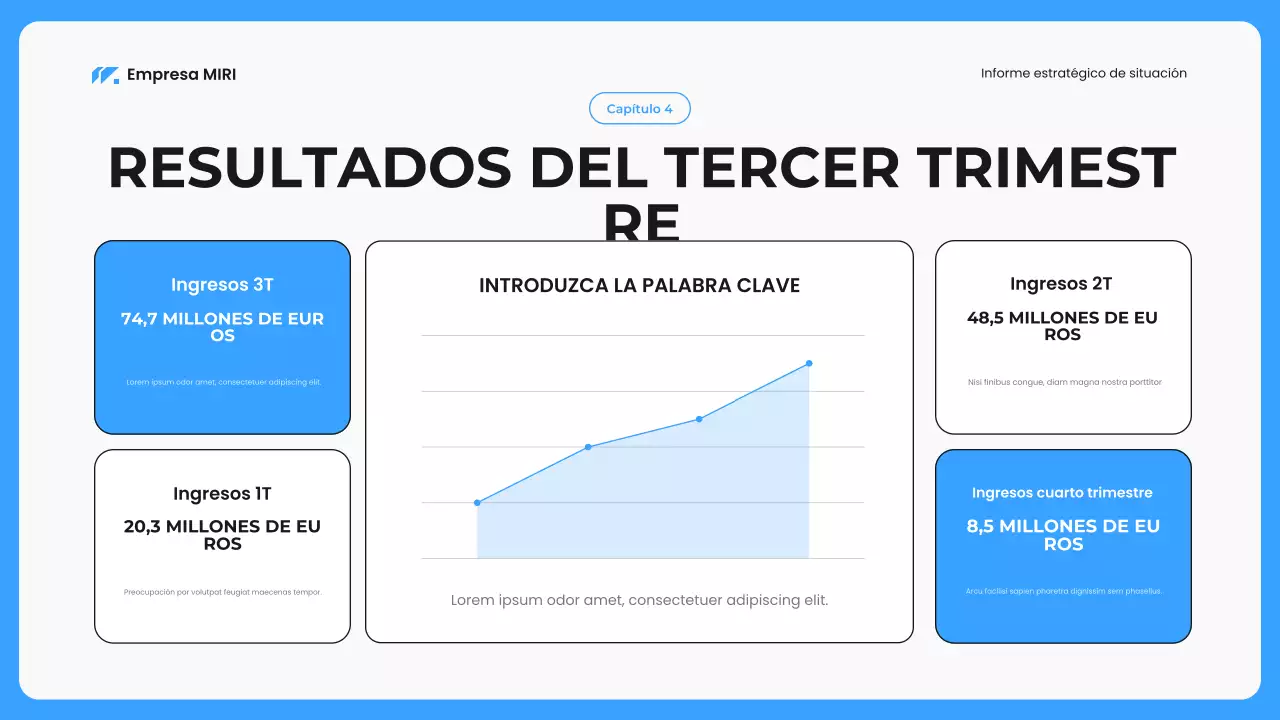 blue modern business report