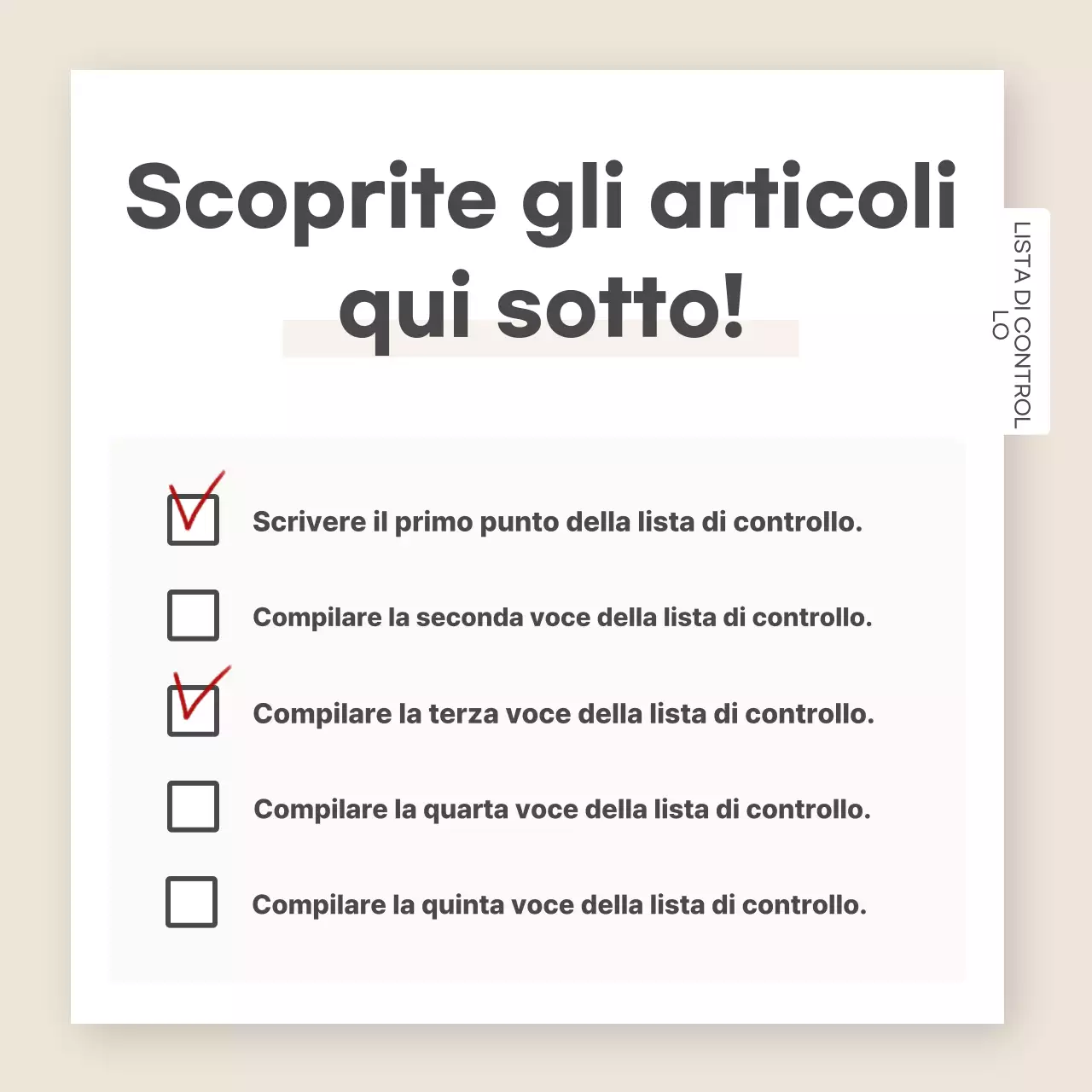 Menta Modello semplice di annunci