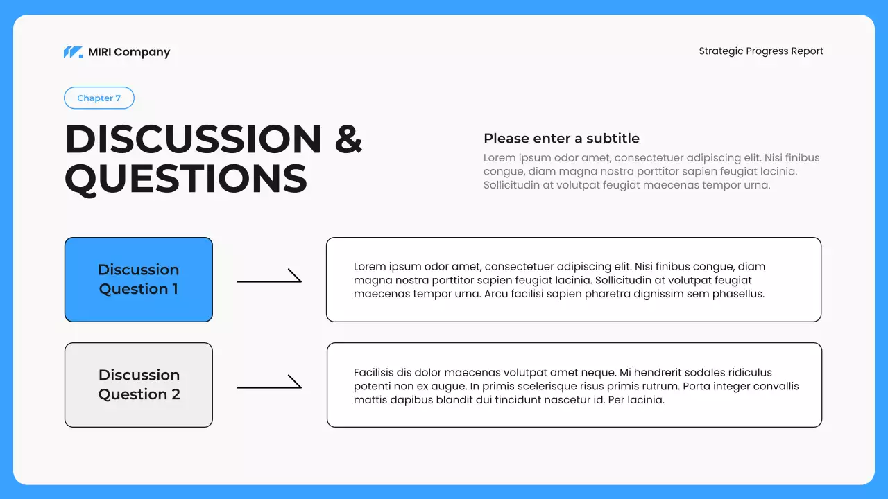 Blue Modern Business Report Presentation