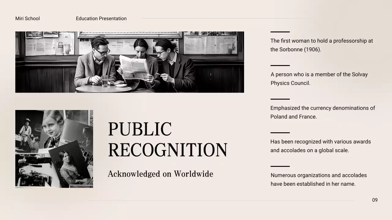 Black Vintage Biography Presentation