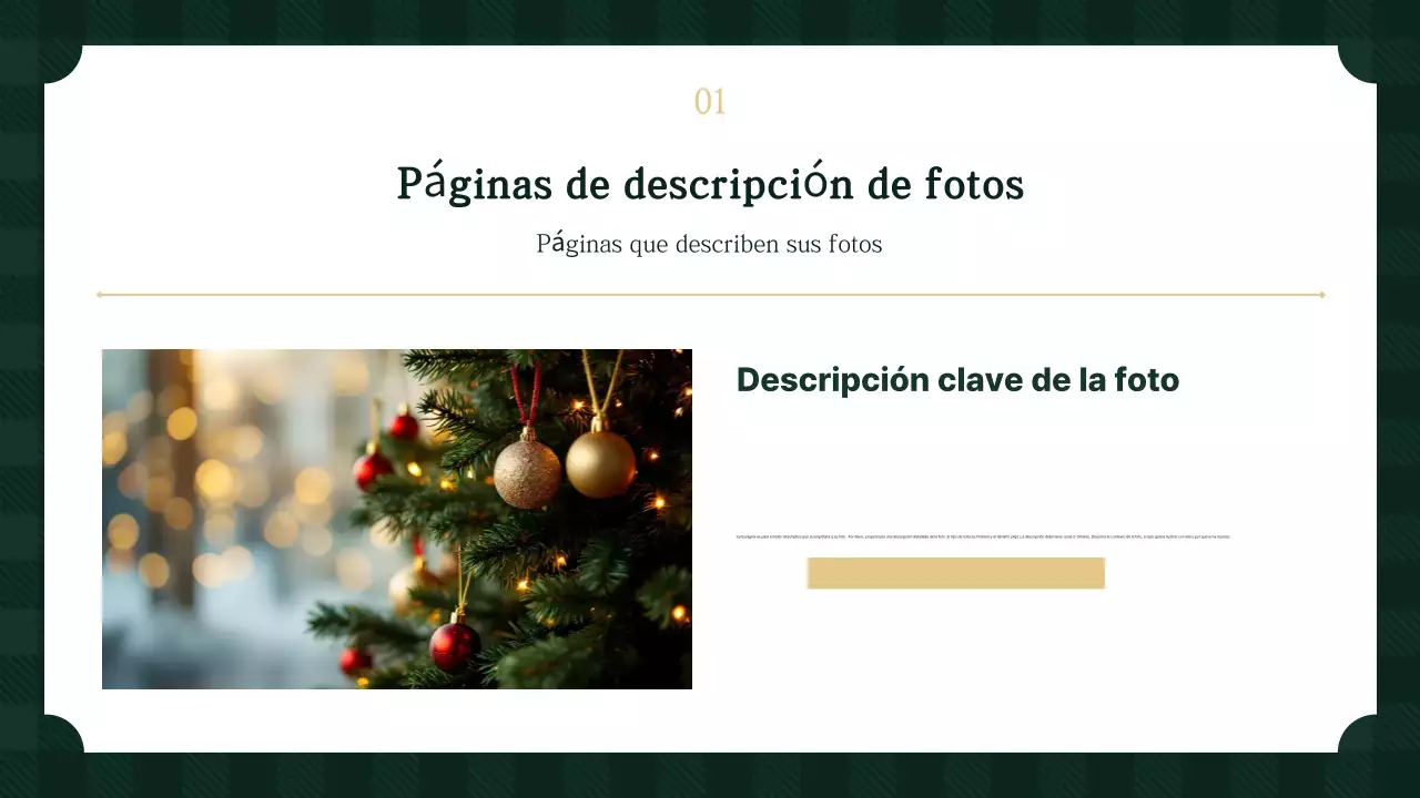 Explicación de la presentación sencilla de caqui