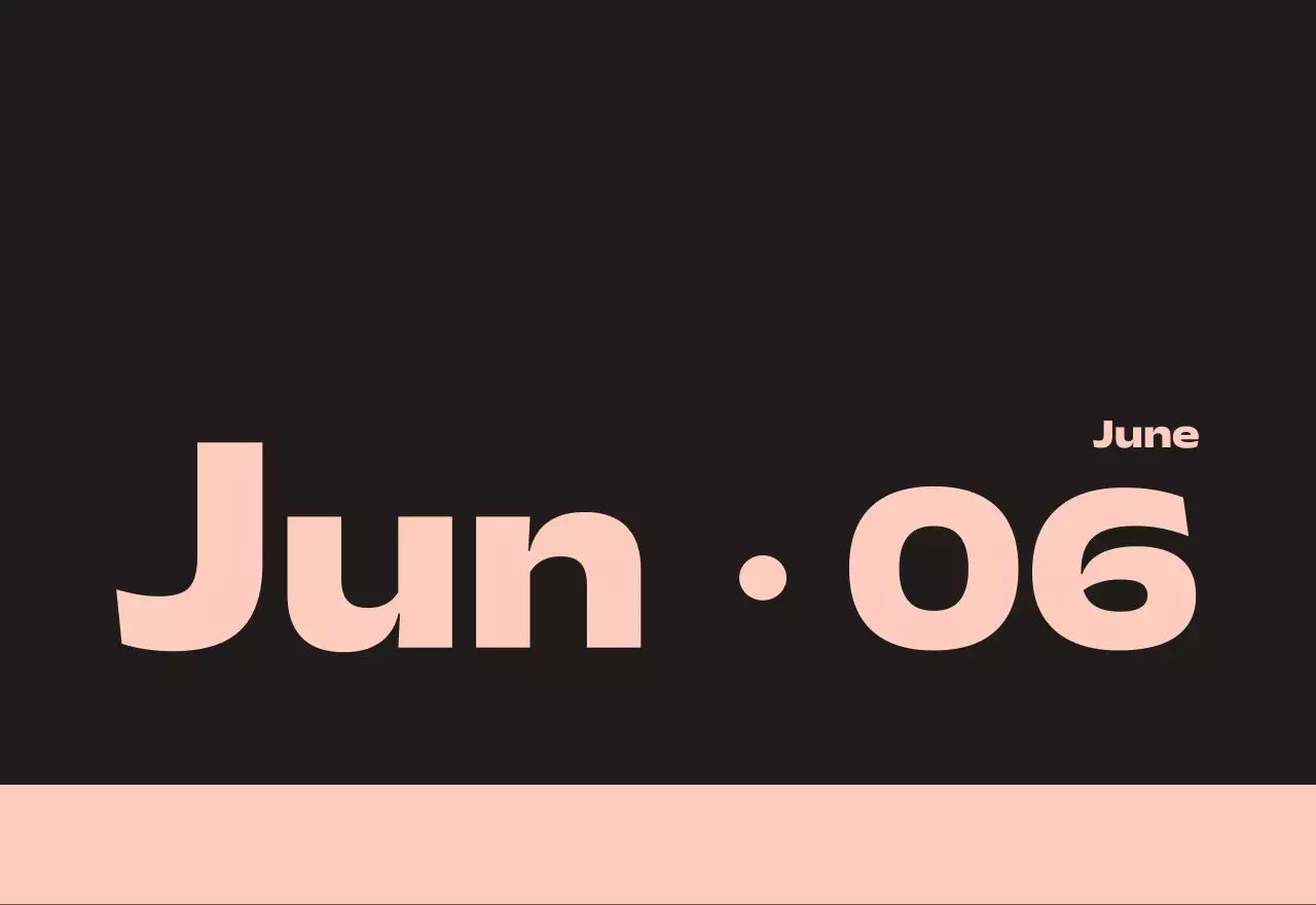 黒と白のスタイリッシュな2025年カレンダー