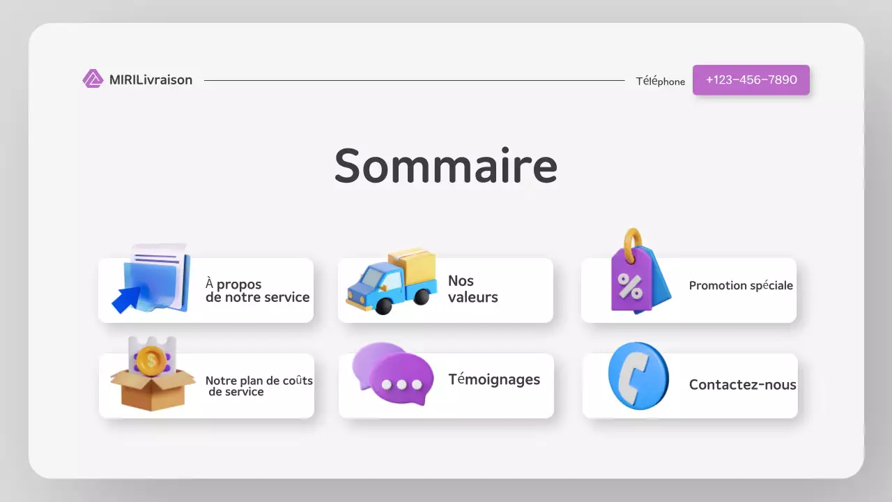 Présentation de la livraison d'un site web moderne et coloré