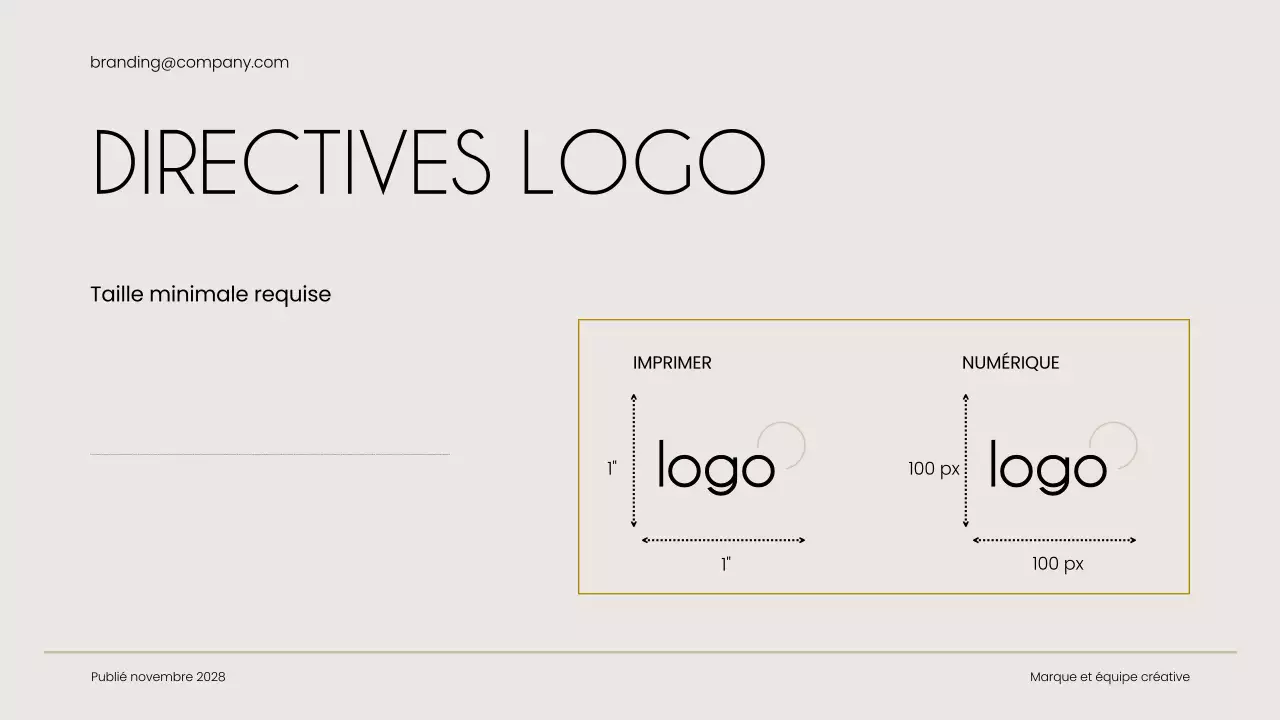 guide de la marque beige modern