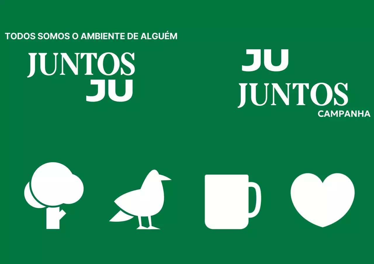Campanhas ambientais simples com ícones