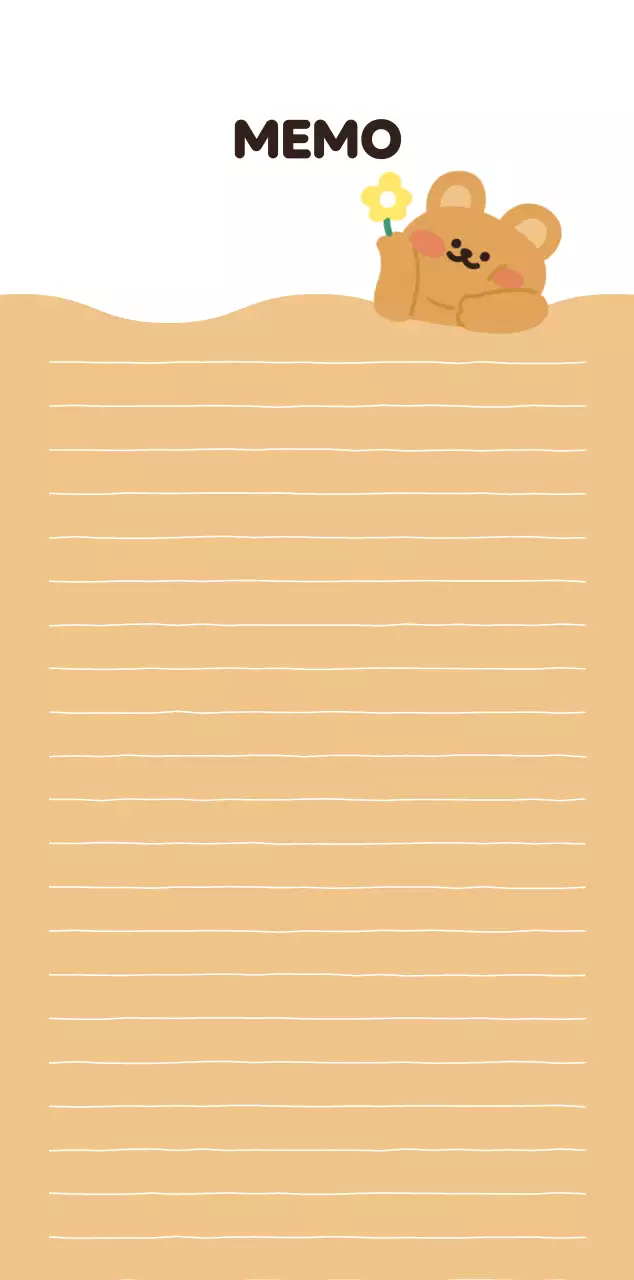 茶色とベージュの可愛らしい2025年カレンダー