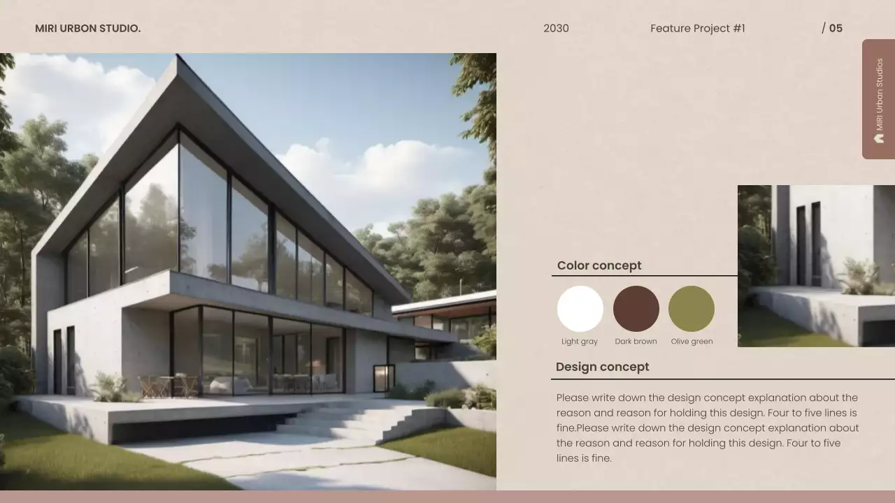Beige Modern Architecture Portfolio Presentation