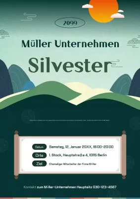 Abstrakt Traditionelle Feierlichkeiten zum Neujahrstag