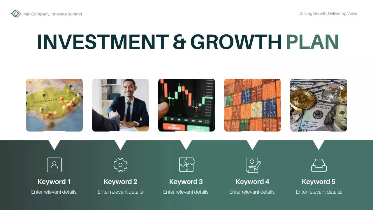 Green Modern Business Report Presentation