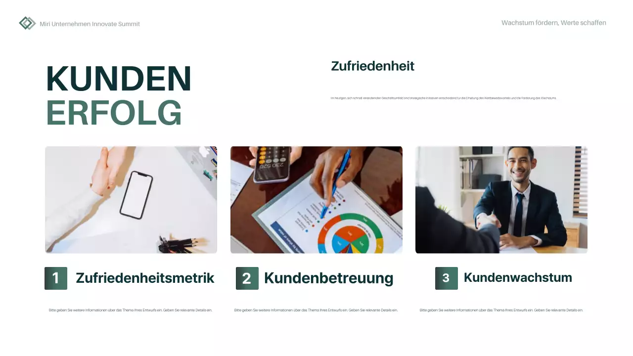 green minimal Jahresbericht Businessplan