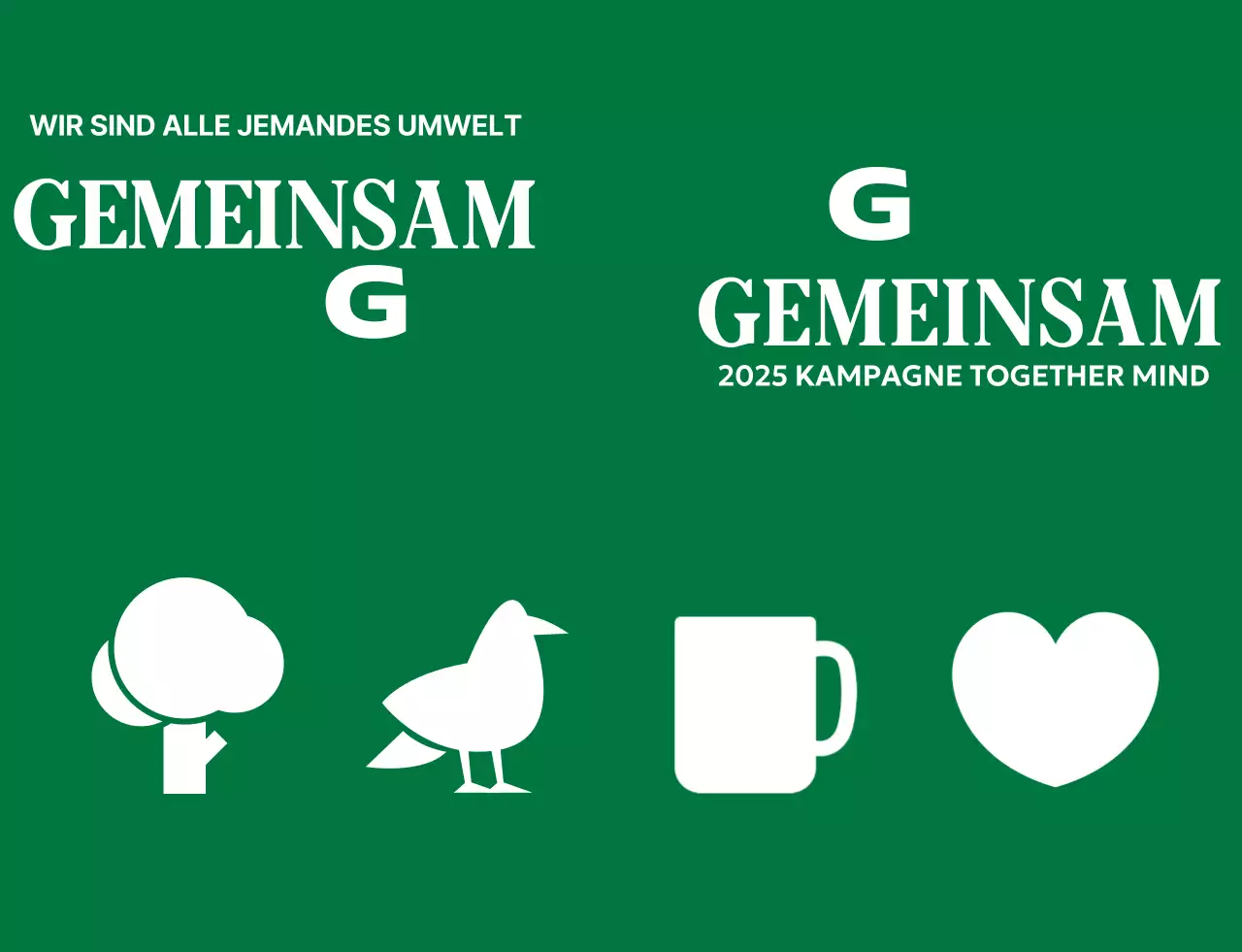 Einfache Umweltkampagnen mit Symbolen