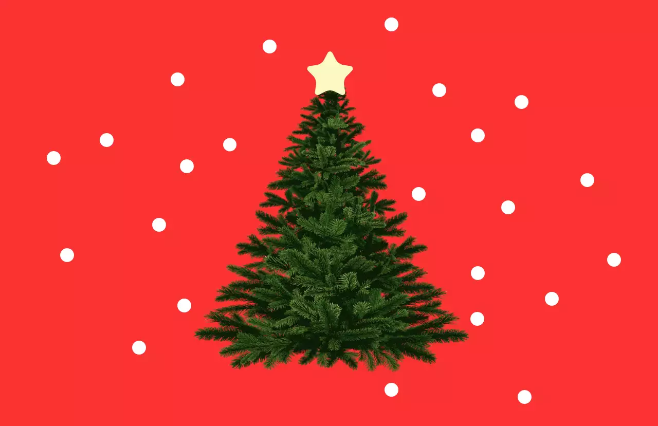 Autocolantes de Natal simples vermelhos