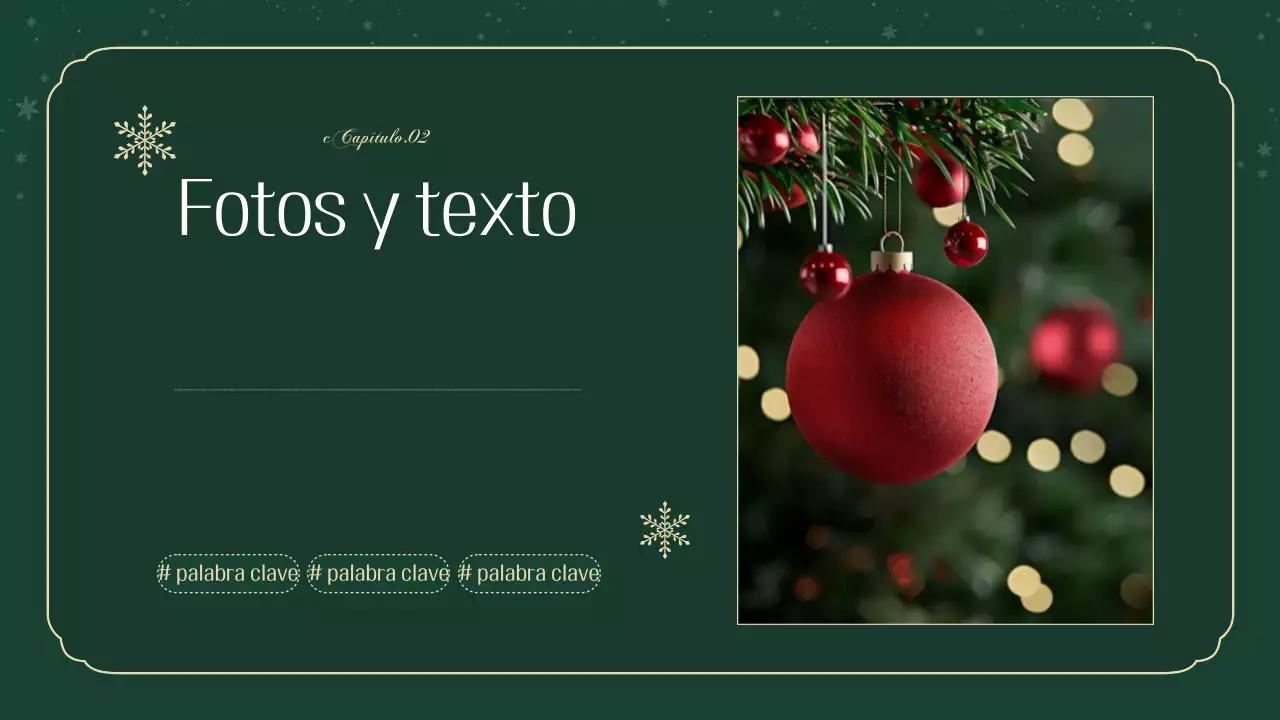 Una lujosa agenda de Navidad en verde
