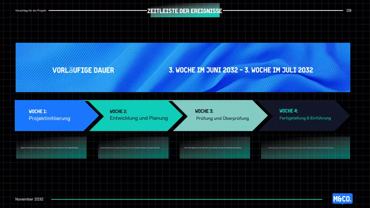 Blue Modern Projektvorschlag