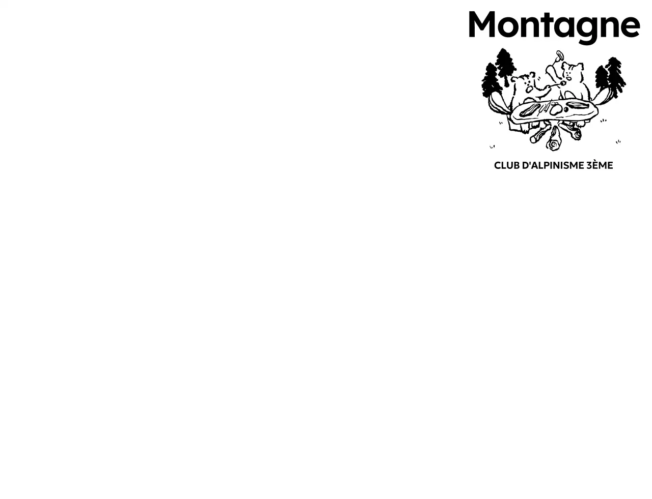 Promouvoir un club de randonnée vintage avec l'illustration d'un écureuil campeur