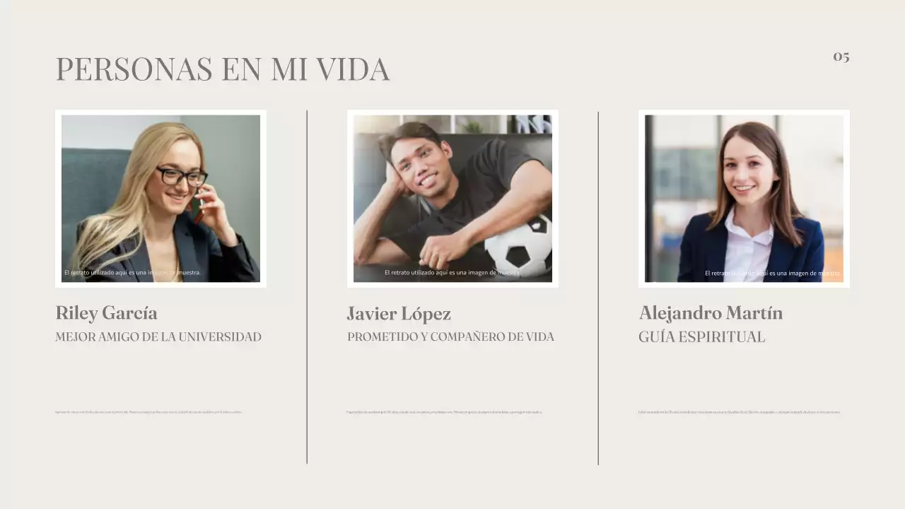 Clean Aesthetic Presentación de perfil sobre mí para profesionales