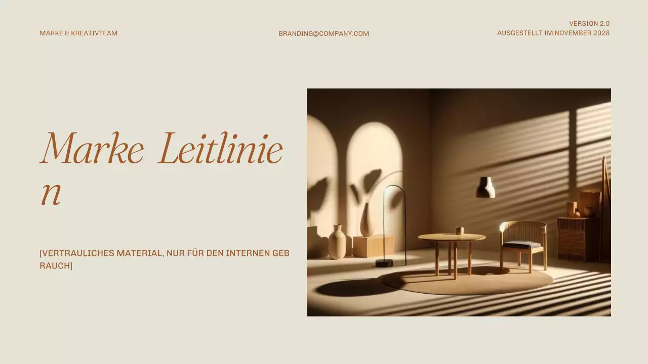 beige minimalistischer Markenleitfaden