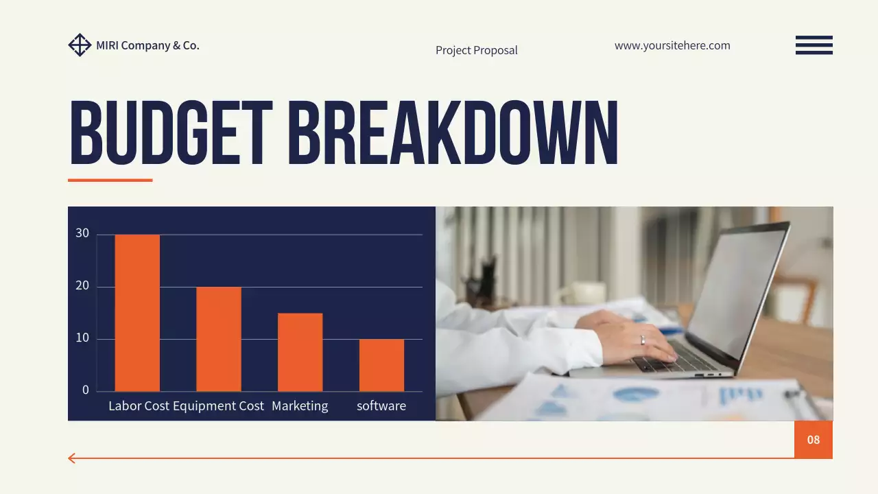 오렌지 모던 프로젝트 제안서 문서 프레젠테이션