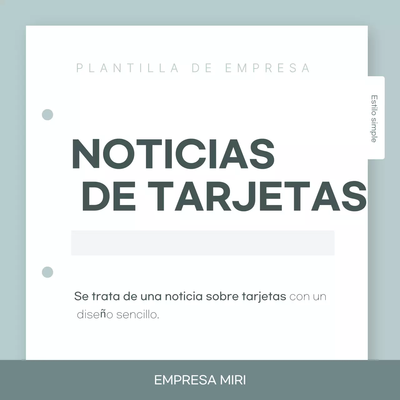 Plantilla de anuncios Mint Simple