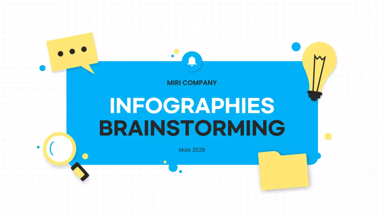 présentation de brainstorming moderne bleu