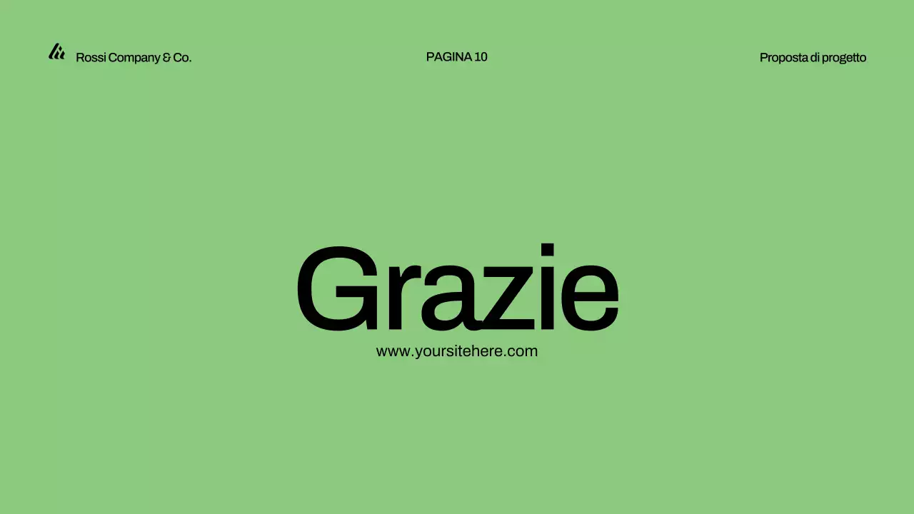 presentazione della proposta di progetto verde moderno