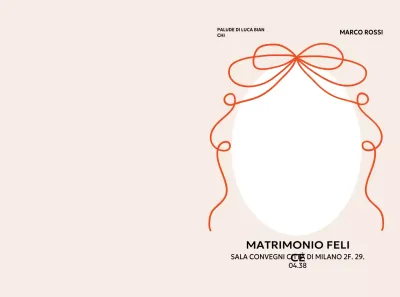 Invito di nozze minimalista beige