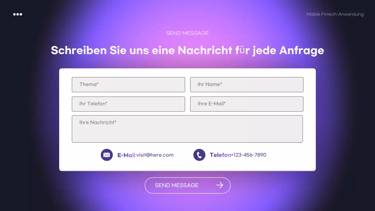 lila moderne Fintech-Förderung