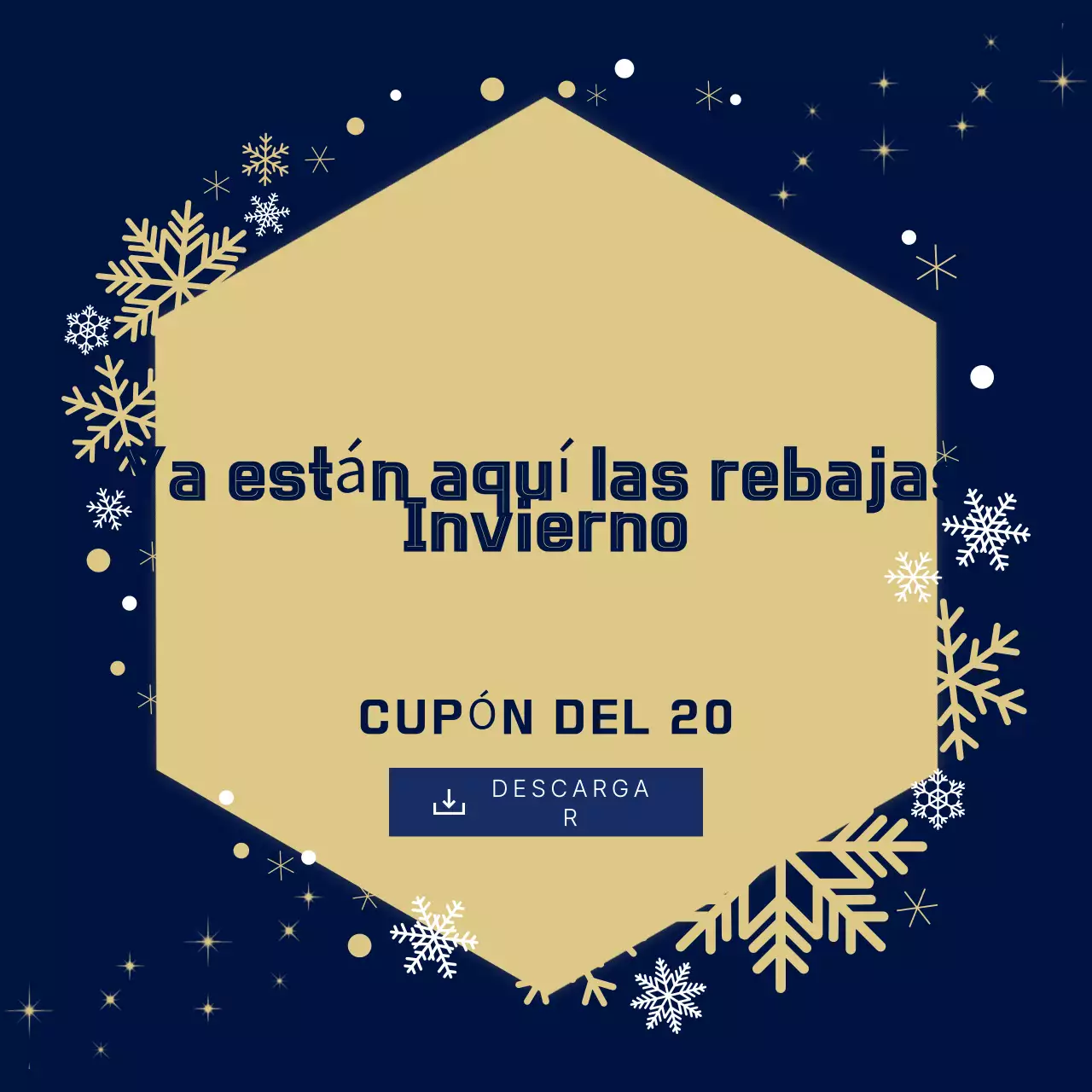 Rebajas sencillas en azul marino