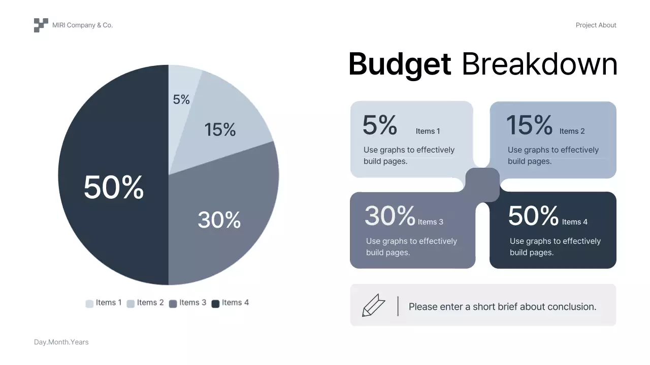 녹색 기하학적 전략 제안 프레젠테이션