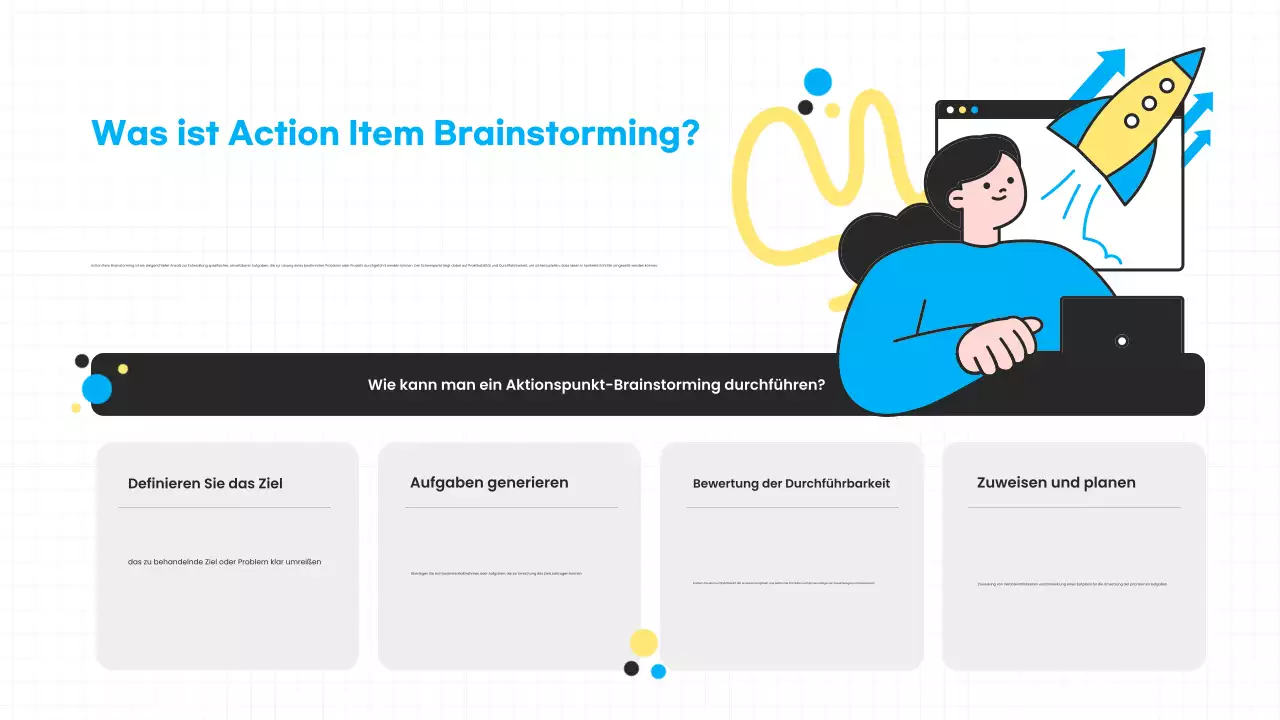 blue modern brainstorming präsentation