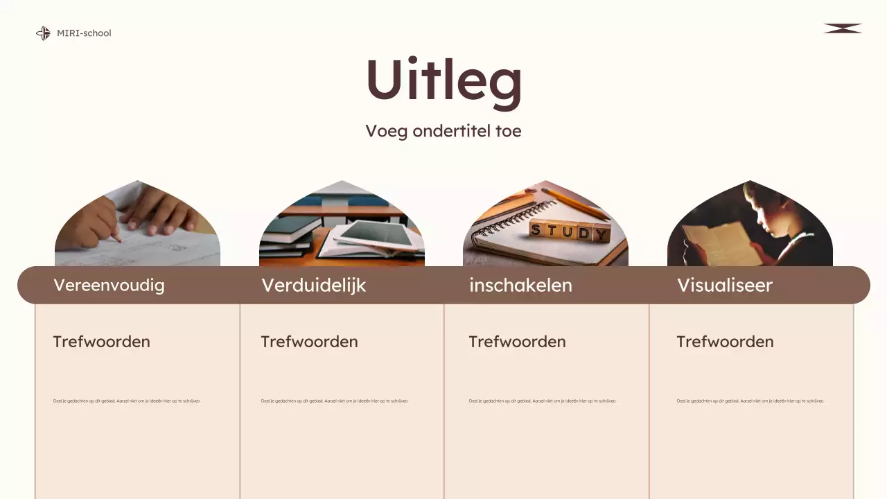 beige modern onderwijs klas