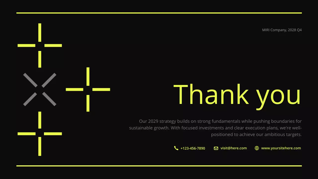 블랙 모던 비즈니스 보고서 프레젠테이션