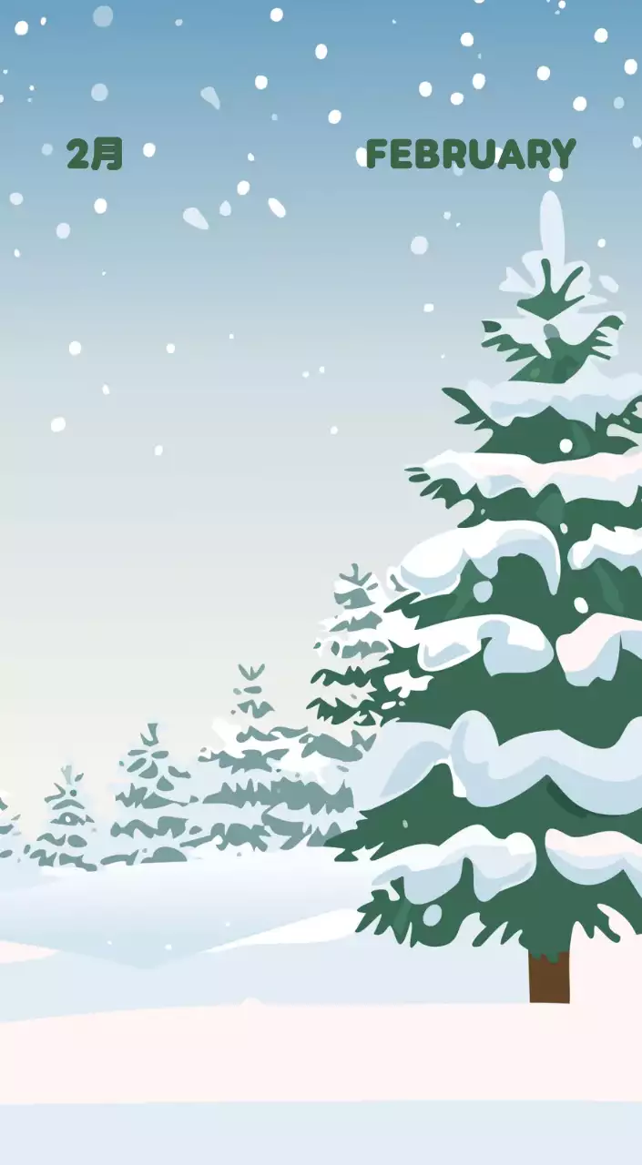 茶色とベージュの可愛らしい2025年カレンダー