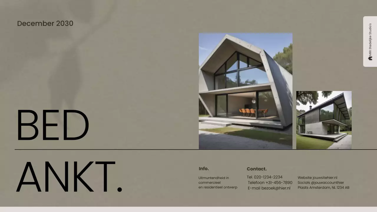 portfolio grijze moderne architectuur