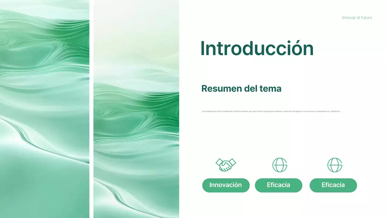 diseño moderno y ecológico para conferencias