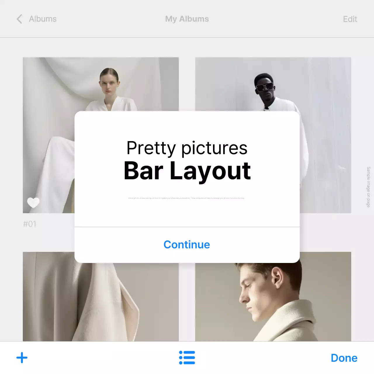 Layout de fotos moderno branco Instagram Carousel