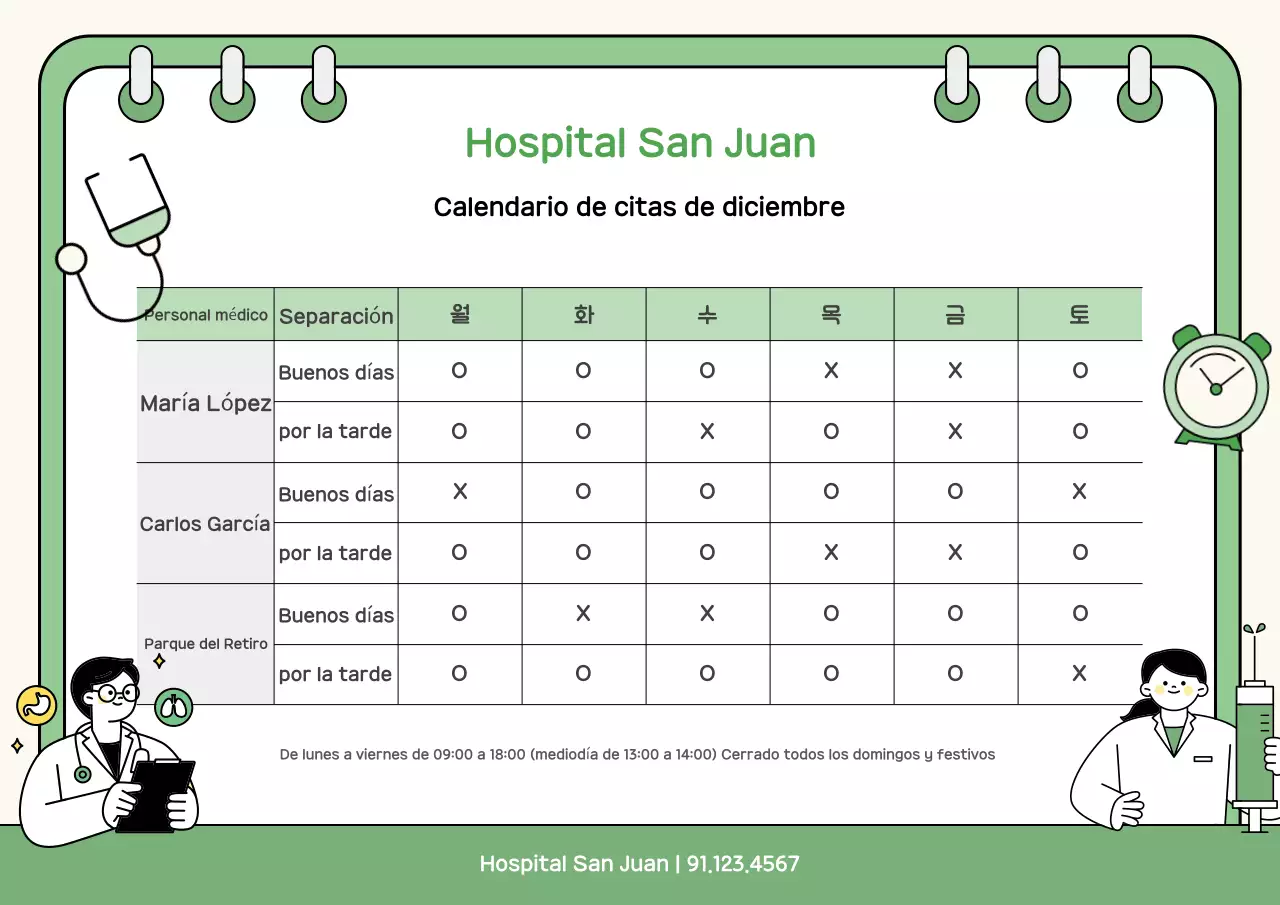 Guía de hospitales Green Clean