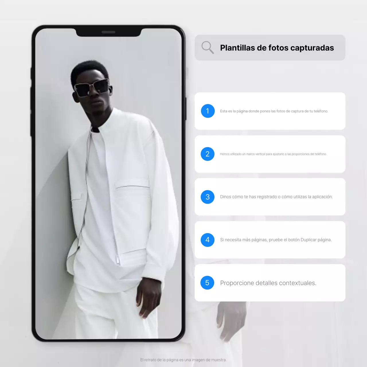 Explicación de la edición fotográfica minimalista en blanco