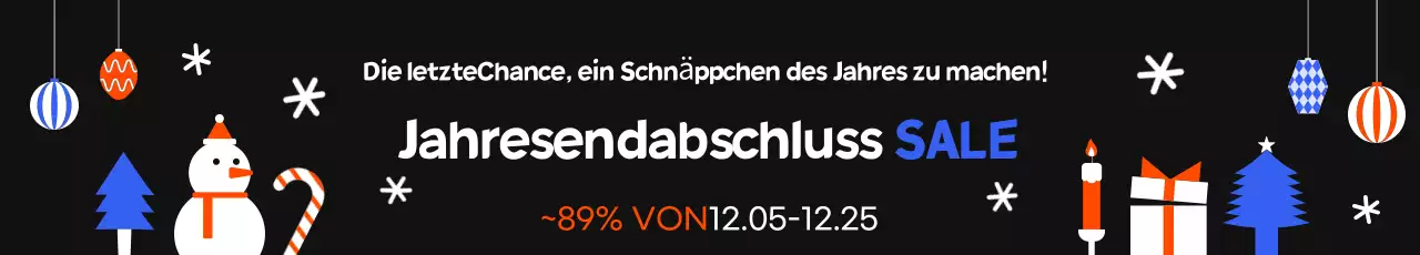 Black Simple Ausverkauf zum Jahresende